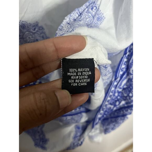 Love Ari Boho Chic Twist Front Blouse With Wide Flowy 3/4 Sleeves Women’s Sz 3X - Picture 7 of 7